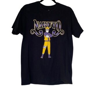 NARUTO SHIPPUDEN Men's size medium black short sleeve character print T-shirt